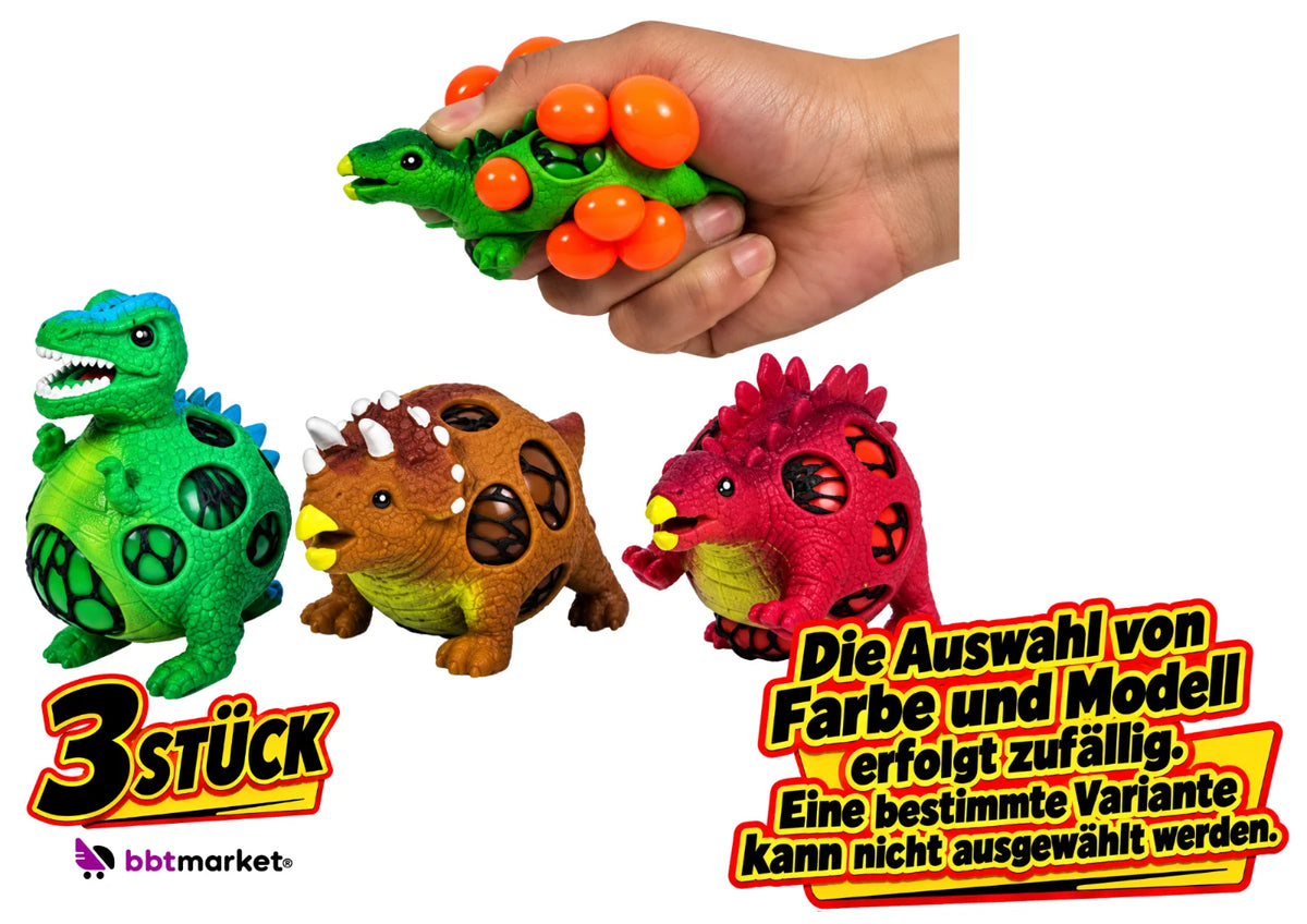 Squeeze Dinosaurier Ball  Anti Stress Ball in verschiedenen Farben Dino Squishy