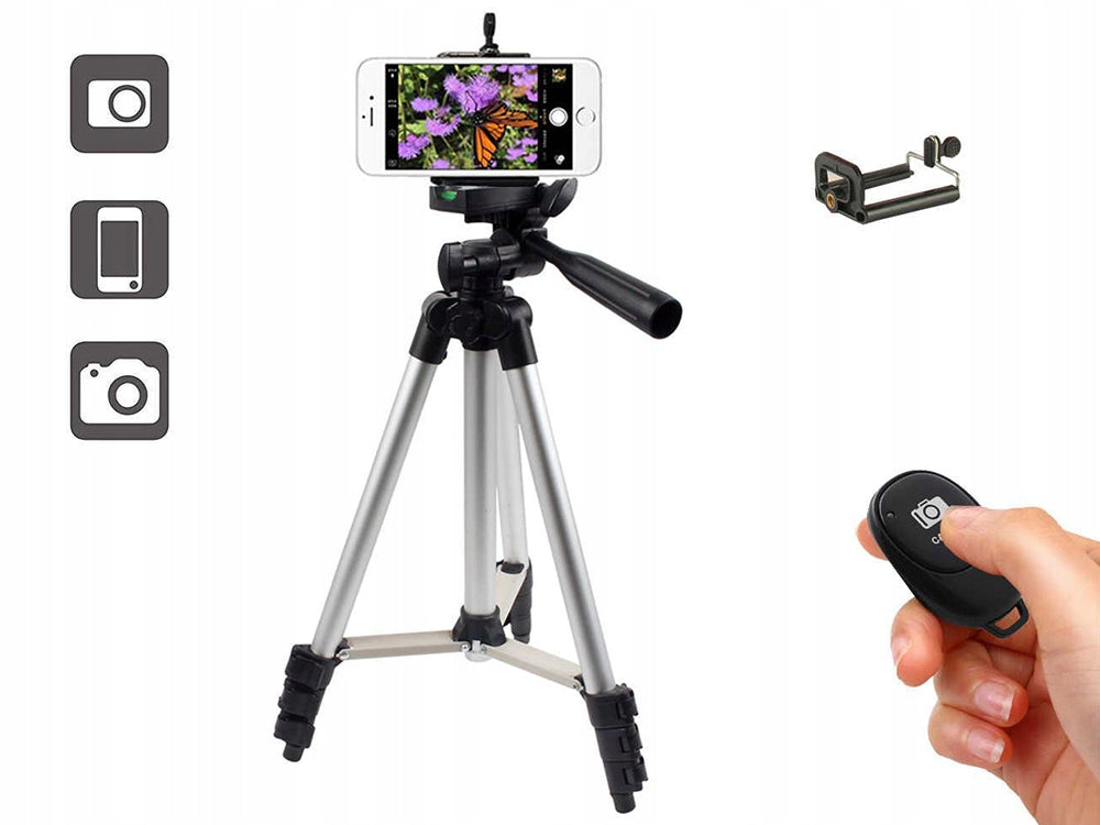 Camera tripod photo tripod 40.5-136cm 5 in 1 aluminum mobile phone holder