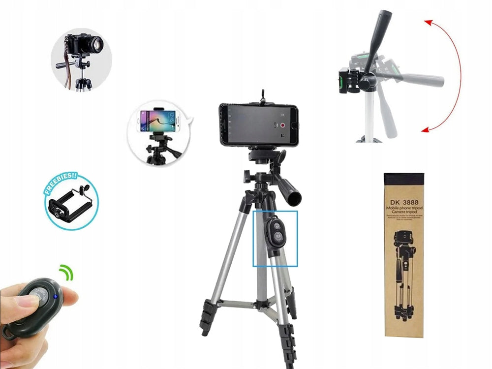 Camera tripod photo tripod 40.5-136cm 5 in 1 aluminum mobile phone holder