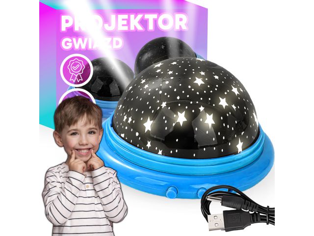 LED Sternenhimmel Projektor Nachtlicht Schlaflampe mit USB Kinderzimmer Sterne Mond