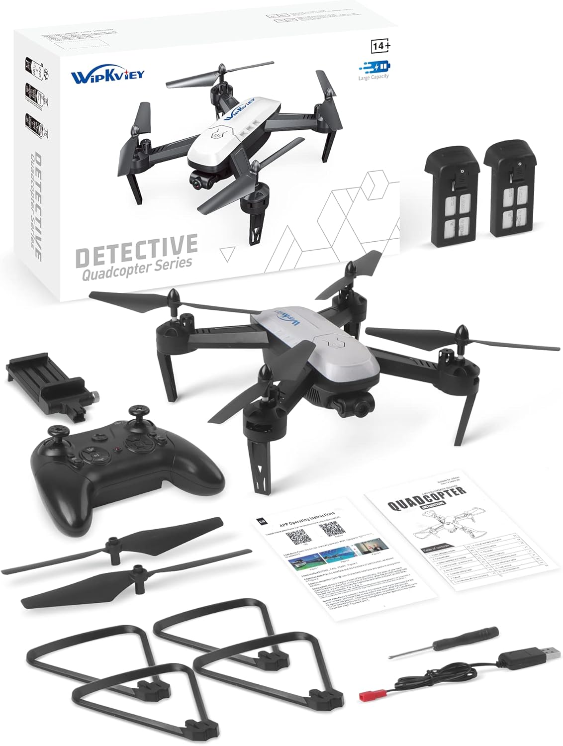 T6 Drohne Mit Kamera 1080P Hd, Wifi FPV Drone Für Anfänger, RC Quadcopter Mit 2