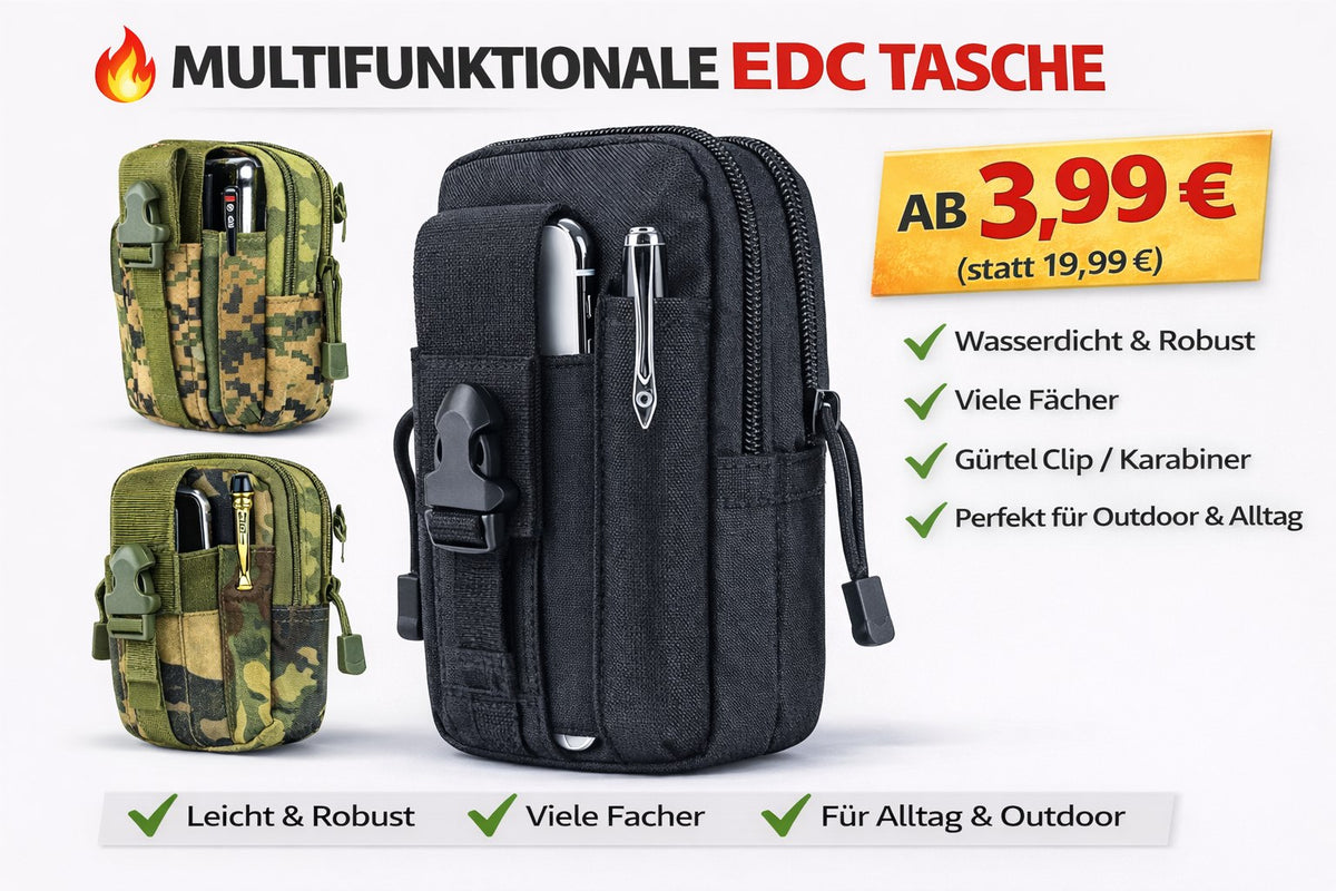 Taktische MOLLE Gürteltasche – Outdoor Hüfttasche für Smartphone & Zubehör