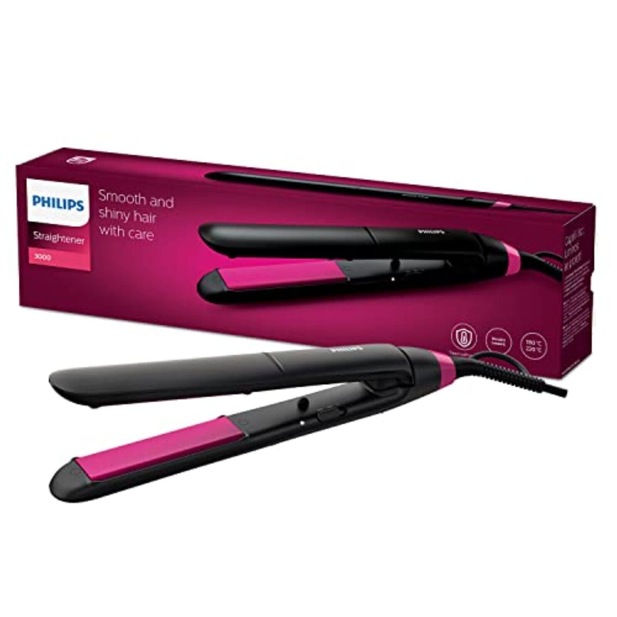 Philips Haarglätter ThermoProtect Keratin- und Keramikplatten Straightener neu