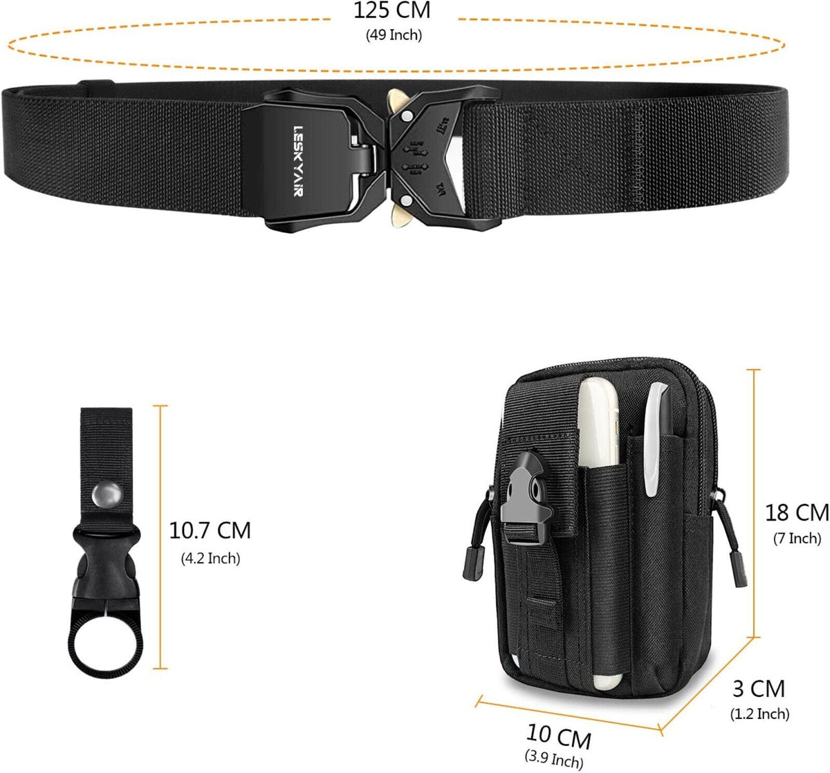 Armee Militär Military Gürtel Taktischer Gürtel Belt Nylon Schnalle Herren NEU