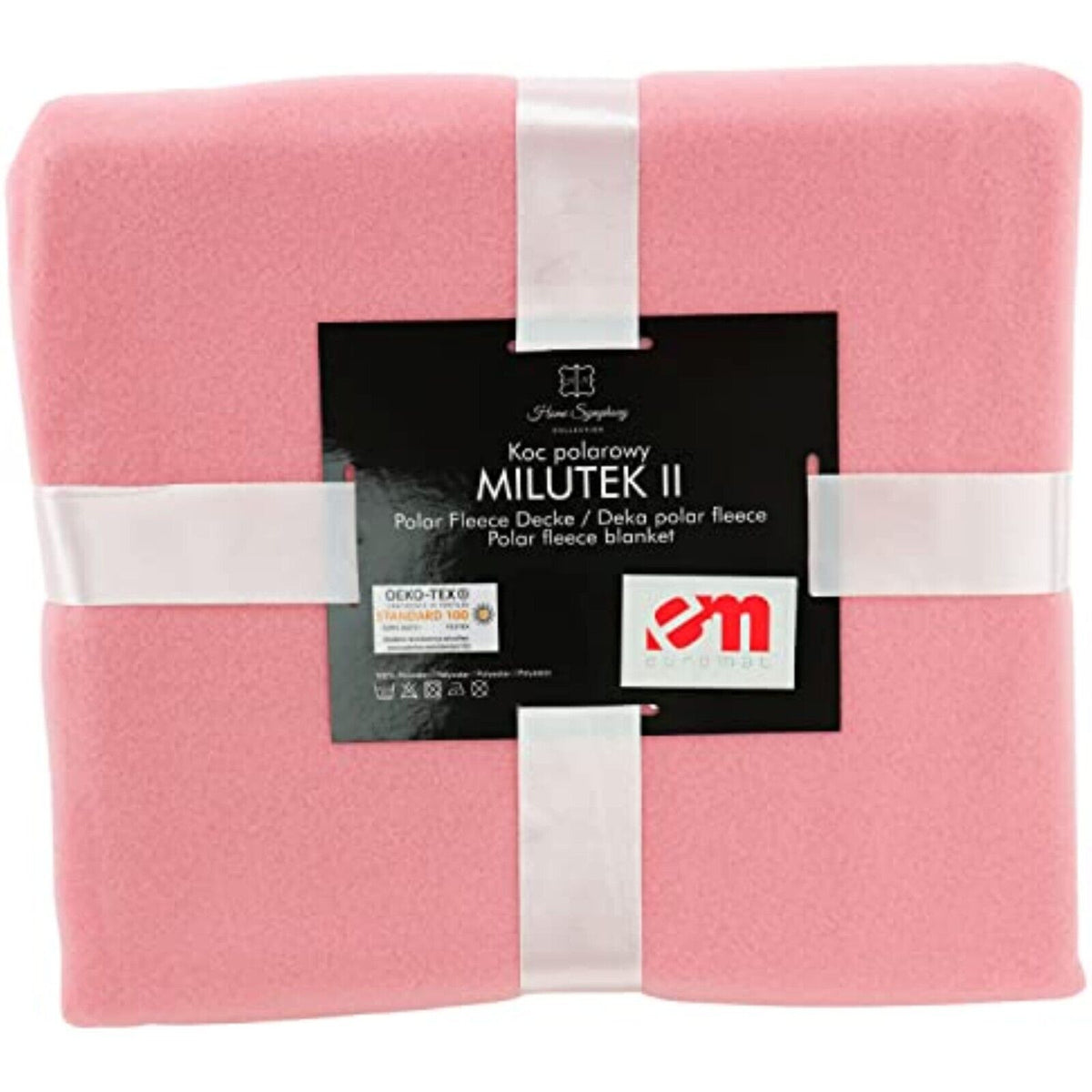 Kuscheldecke Rosa 150x200 cm – Flauschige Polar Fleece Wohndecke für Sofa & Bett, Öko-Tex zertifiziert