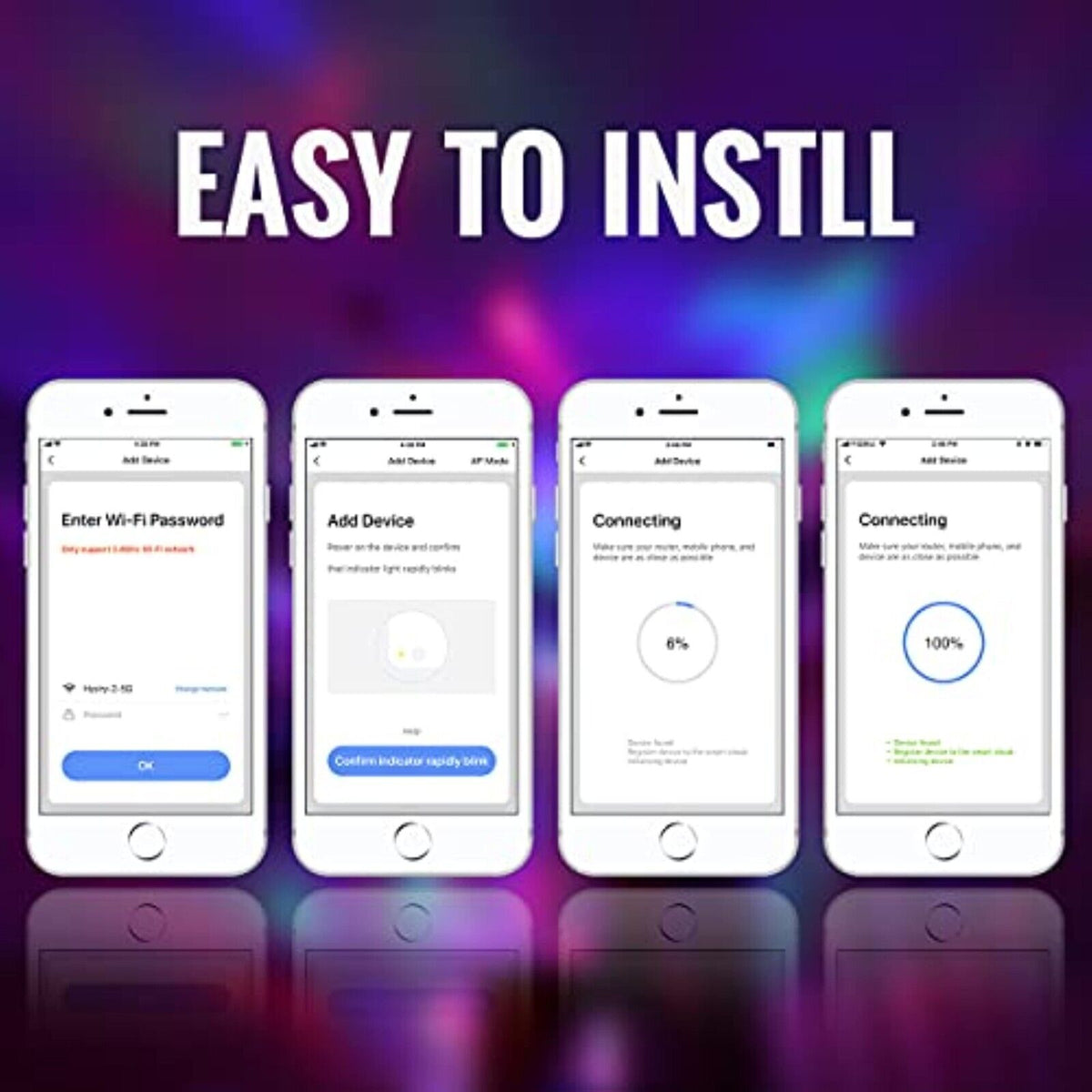 2 Stück x WLAN LED-Lampe E27 9W Birne Dimmbar App-Steuerung für Alexa Google