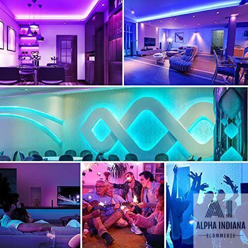 30M RGB LED Strip 5050 – App & Fernbedienung – Musik-Sync & Timer Funktion