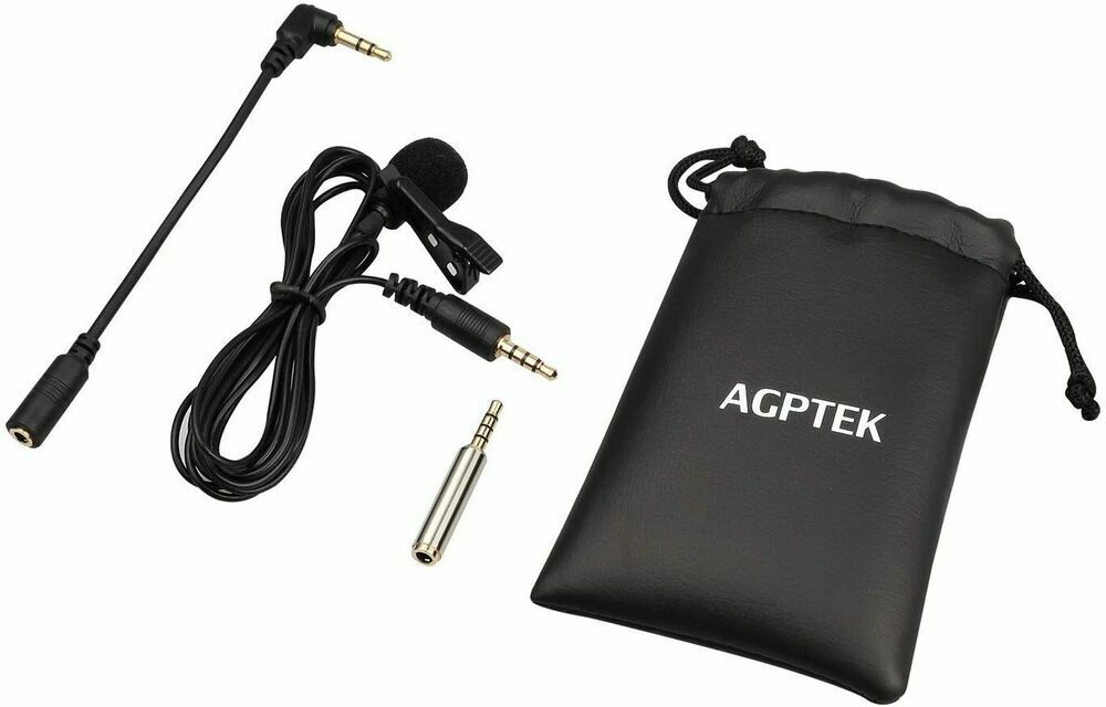 Lavalier Mikrofon 2M Mini Omnidirectional Kondensator Lapel Mic für Handy & PC