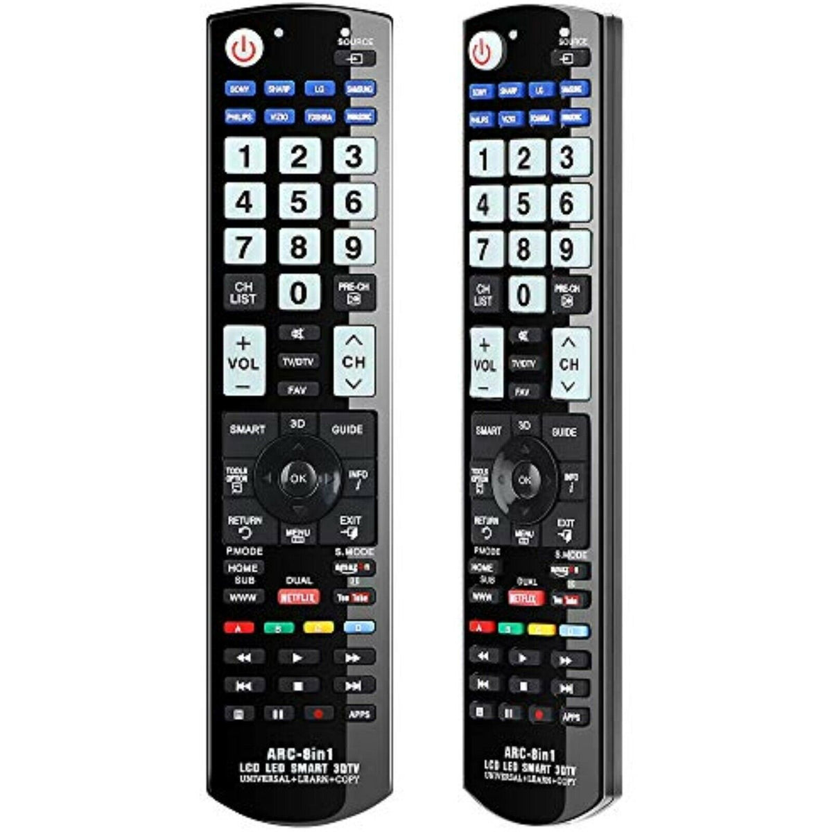Universal TV Fernbedienung für Samsung LG Sony Panasonic Philips HDTV LCD LED Smart TV