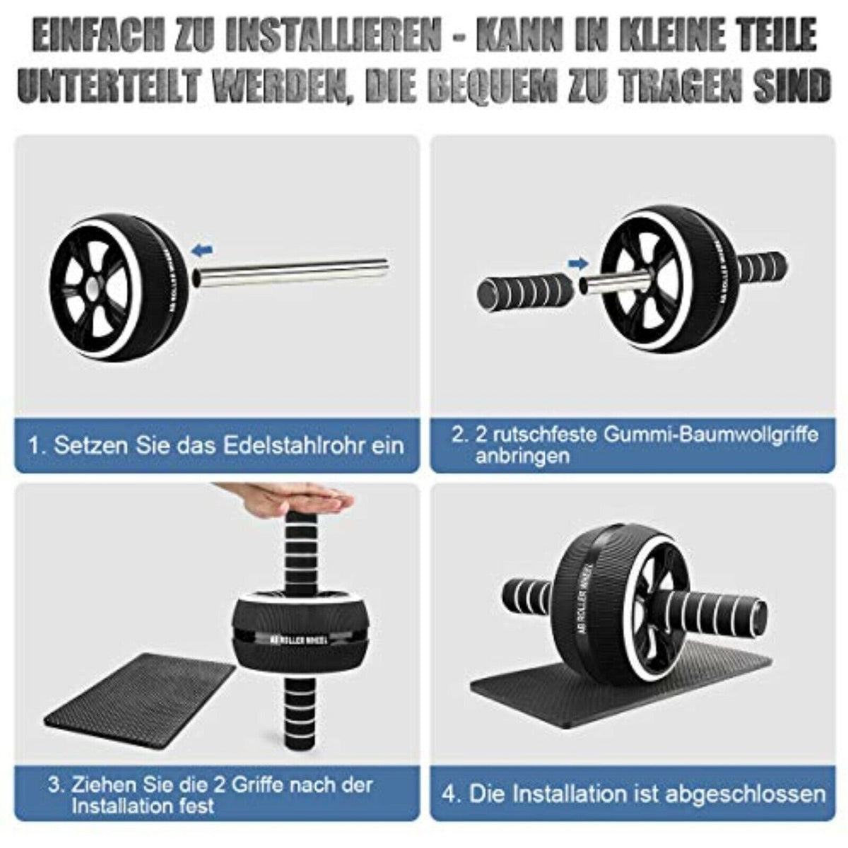 NEU Bauchmuskeltrainer Abdominal Bauchroller Bauchtrainer Springseil Bauchmuskel