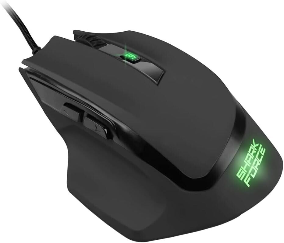 Sharkoon Shark Force Gaming Mouse - Black Edition - Mouse 600 to 1600Dpi black 