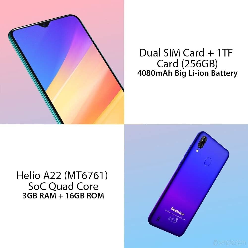 Blackview A60 Pro Smartphone 6,1 Zoll 3GB+16GB 4080mAh Fingerprint 4G Handy 8MP