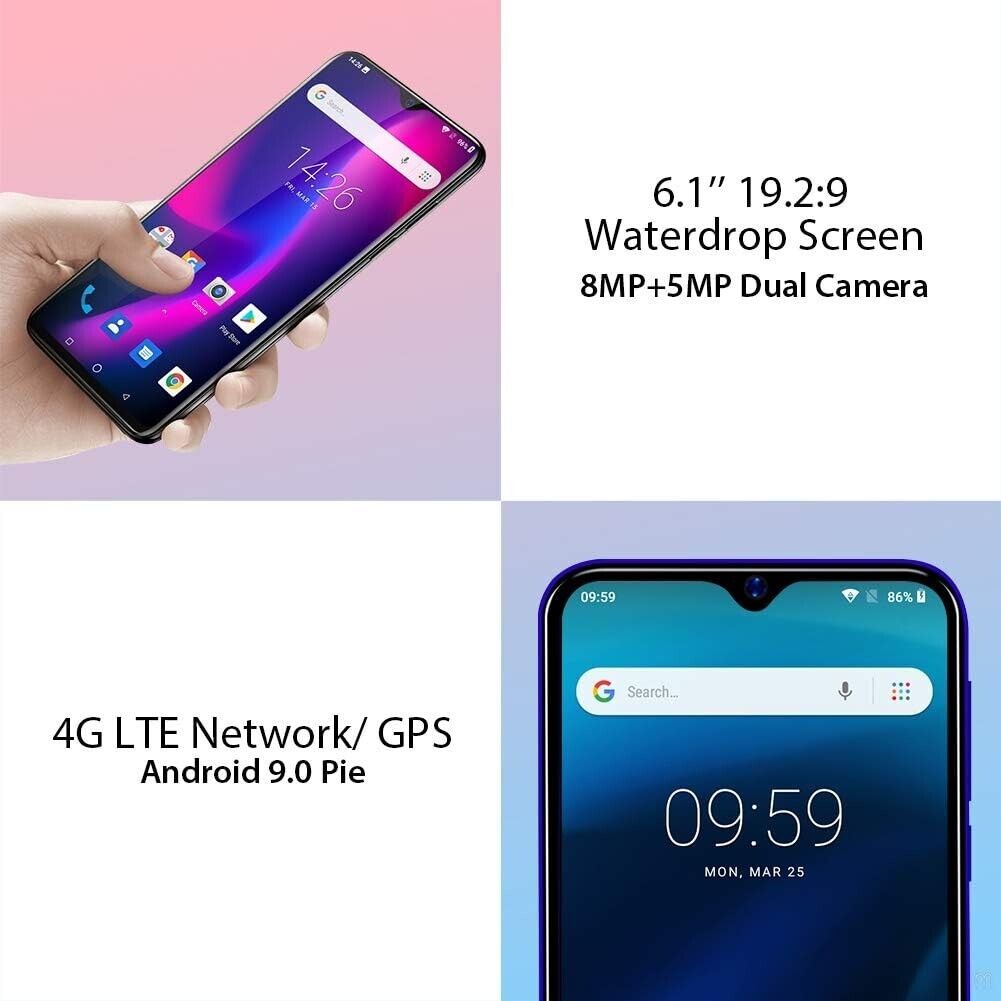 Blackview A60 Pro Smartphone 6,1 Zoll 3GB+16GB 4080mAh Fingerprint 4G Handy 8MP