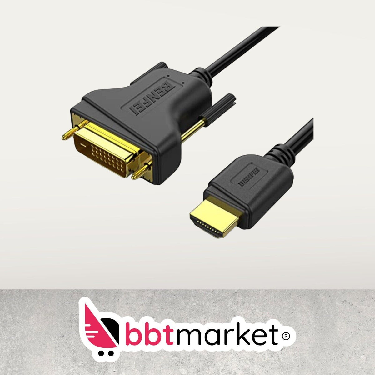 HDMI - DVI (DVI - HDMI) Kabel High Speed FULL HD 1080p PC Monitor Beamer TV neu