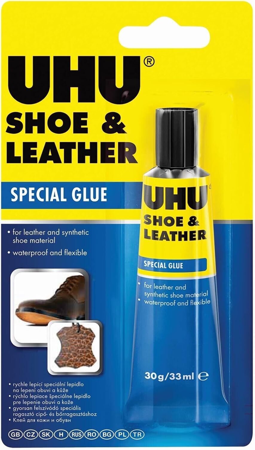 UHU SCHUH & LEDER Kleber 30g Tube Spezialkleber Lederkleber Schuhkleber  neu
