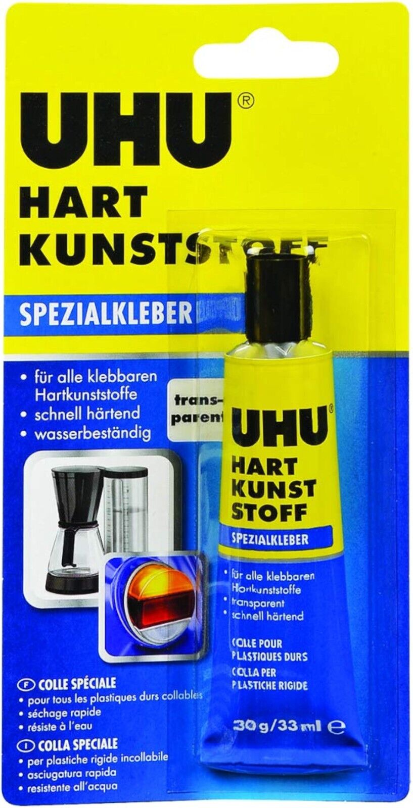 UHU Spezialkleber Hartplastik, geeignet zum wasser-, temperatur neu