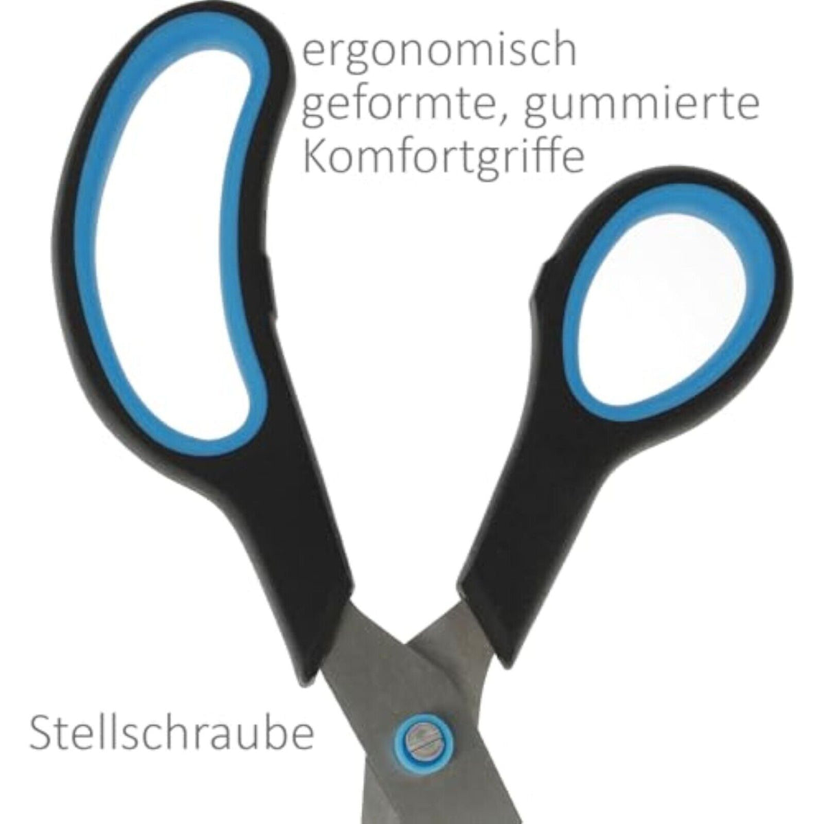Westcott N-90027 00 Easy Grip Softgrip Scissors stainless steel black set of 3 new 