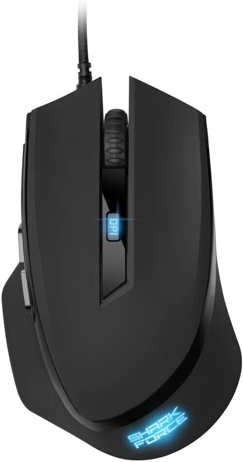Sharkoon Shark Force Gaming Mouse - Black Edition - Maus 600 bis 1600Dpi schwarz