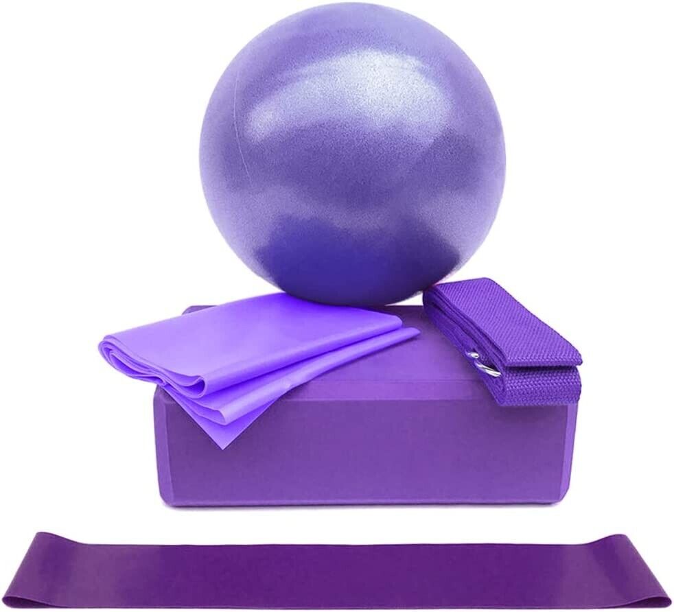 Irfora Yoga Starter Sets 5-TLGBall Blöcke Stretching Strap Resistance Loop Band