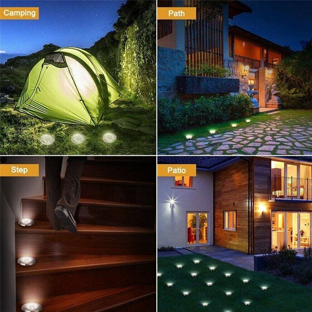 4 Gartenleuchten Solarleuchte Bodenstrahler Außen Lampe IP44  Garten Solarlampen BBT2026