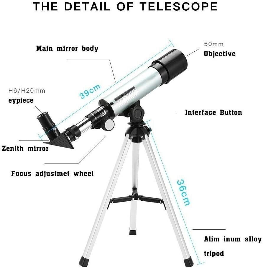 Teleskop Astronomisches Hohes Stativ Mobile Holder für Kinder Einsteiger