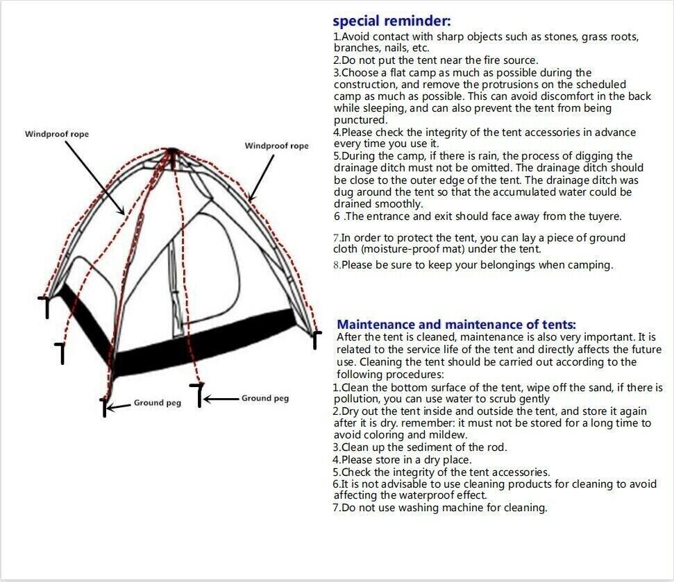 3-4 person camping tent pop-up tent camping waterproof trekking tent family tent 