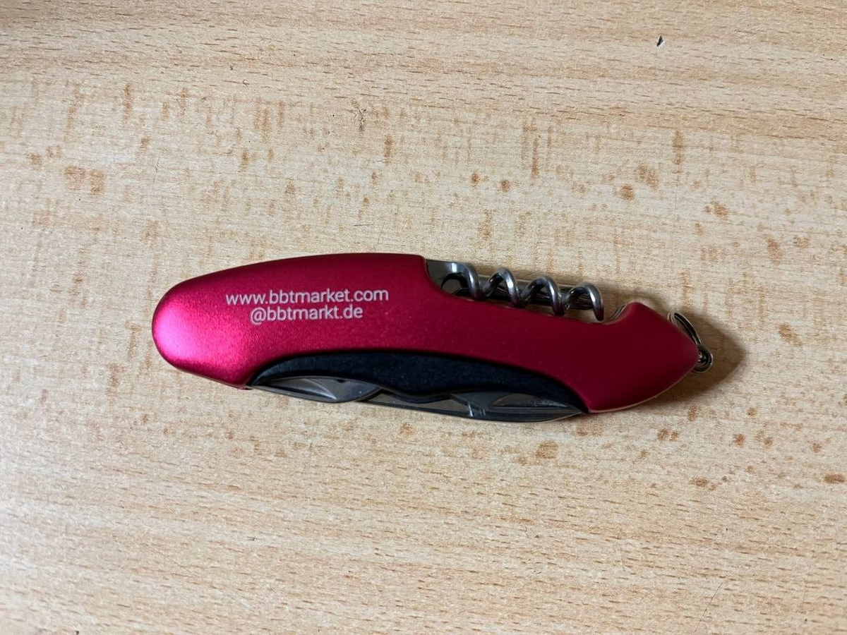 Taschenmesser Multi tool mini Werkzeug Set klein für Schlüsselanhänger rot NEU