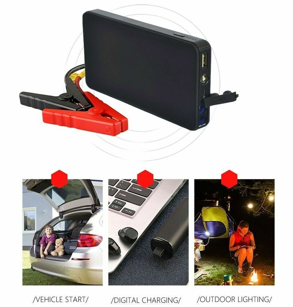 20000mAh Auto Starthilfe 400A Jump Starter Ladegerät Booster KFZ Handy Powerbank