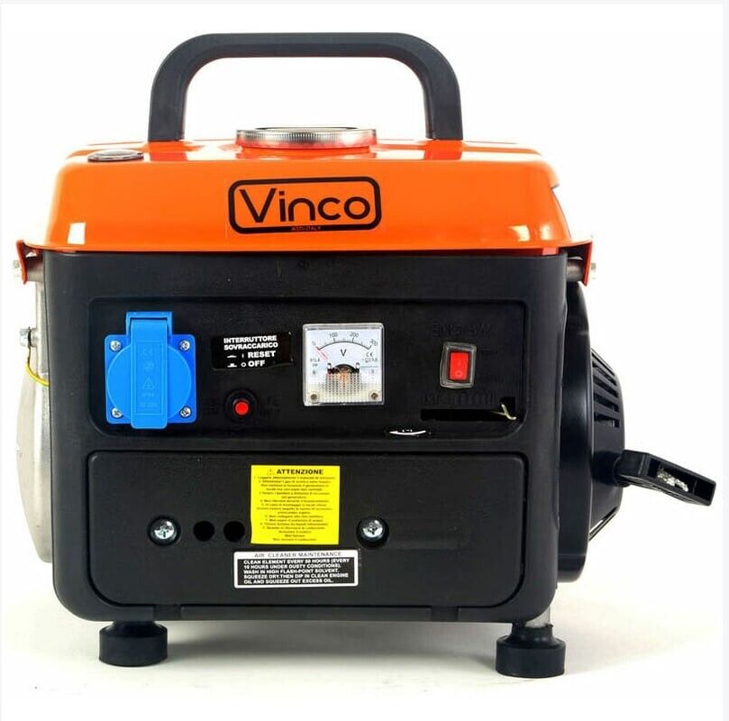 Mini Benzin Stromerzeuger 0,85 kW – Tragbares Notstromaggregat, leicht & kompakt  Generator Stromgenerator VINCO BDL1200