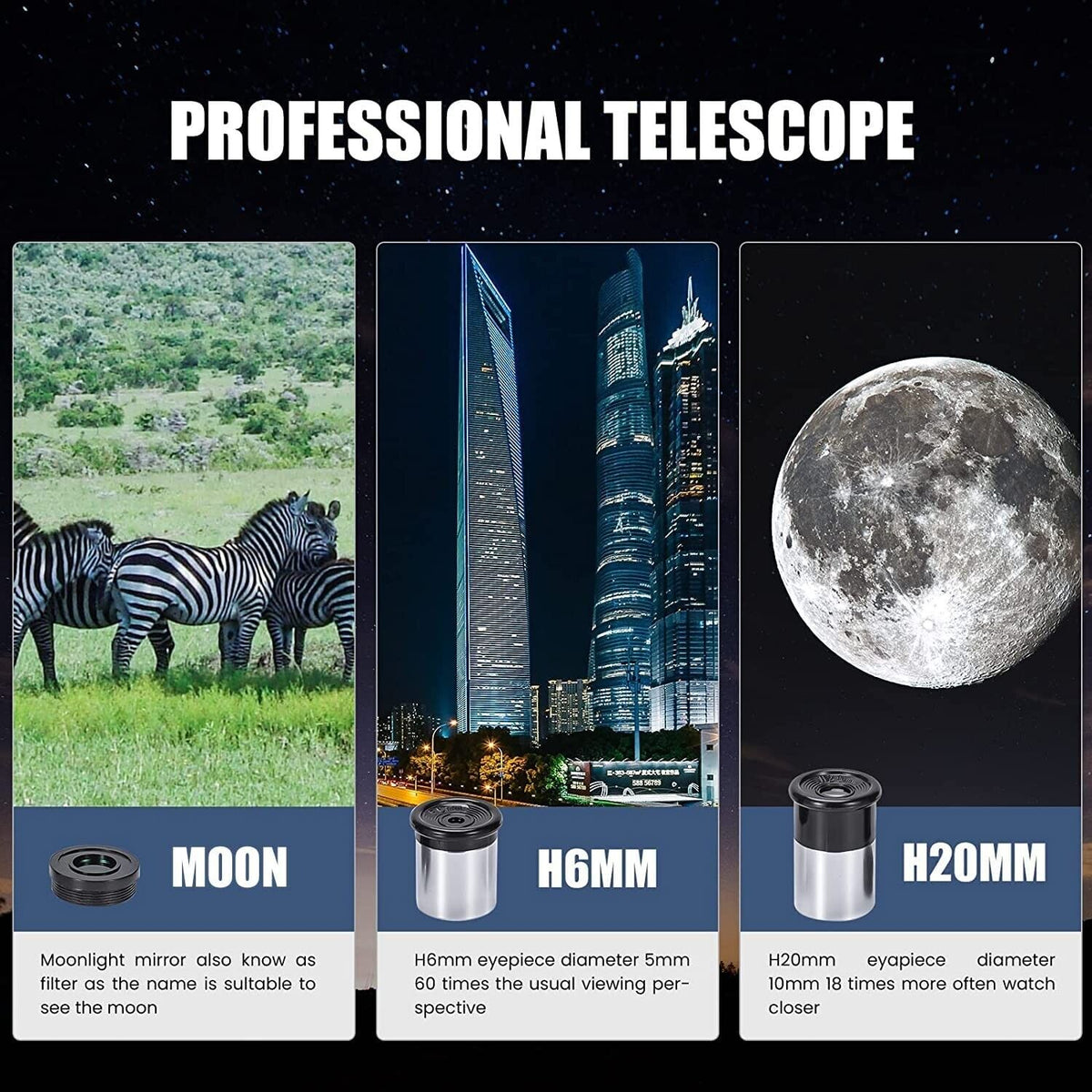 Teleskop Astronomisches Hohes Stativ Mobile Holder für Kinder Einsteiger