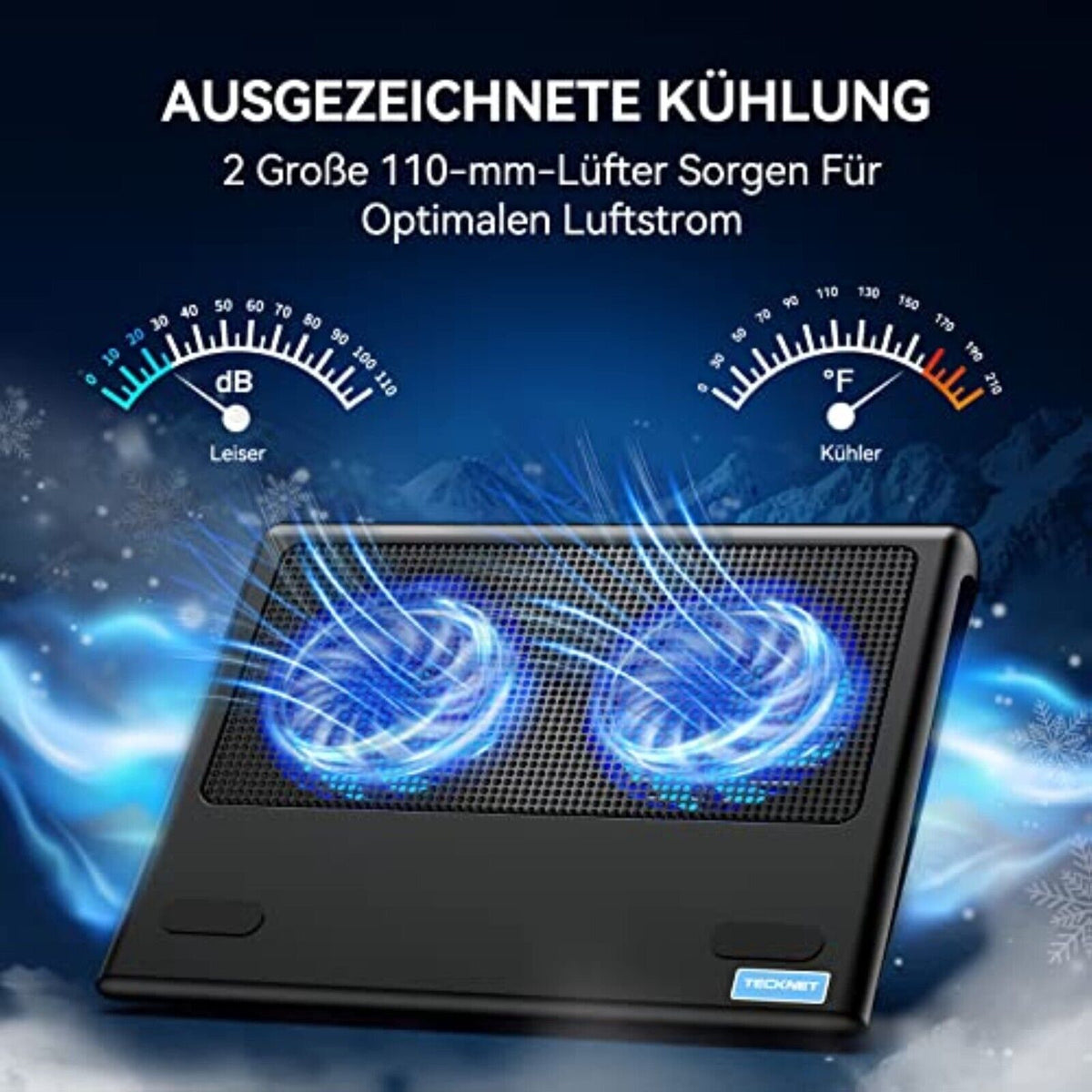 USB Kühler Playstation 4 Laptop Lüfter LED Beleuchtet | PS4 Pro Notebook Ständer