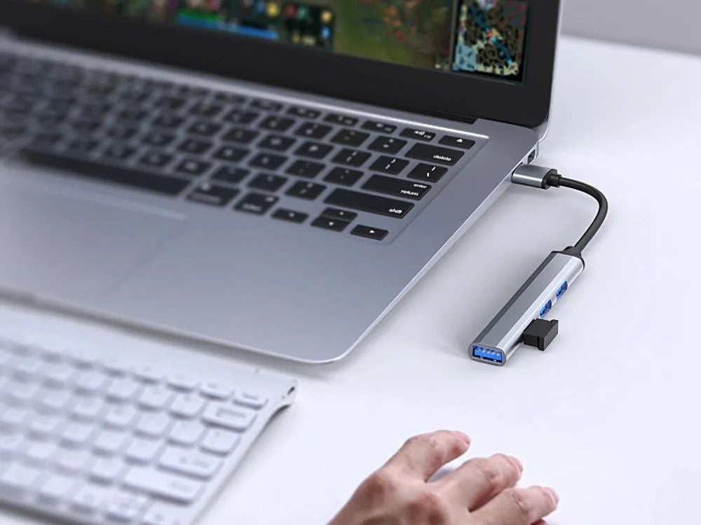 USB Hub 4 Port USB 3.0 Verteiler Adapter Splitter 5Gbps für PC Laptop