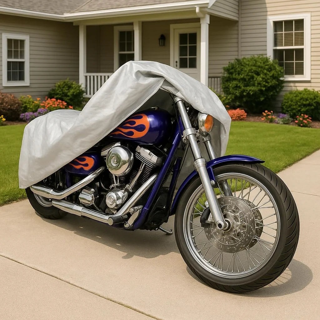 Wasserdichte Motorrad Abdeckung 205 × 125 cm – Schutzhülle für Roller, Moped & Motorrad
